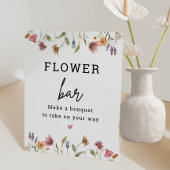 ワイルドフラワーバーフラワーステーション標識 台座サイン