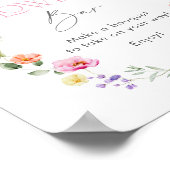 ワイルドフラワーバーベビーイン開花 ポスター (角)