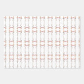 ワイルドフラワーパターンギフト ラッピングペーパーシート (正面2)