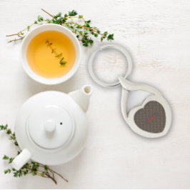 ワイルドフラワーパターン名グレーメタルキーチェーン キーホルダー