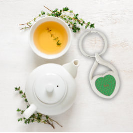 ワイルドフラワーパターン名green Metal Keychain キーホルダー