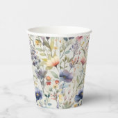ワイルドフラワーパターン紙カップ 紙コップ (右)