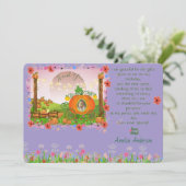 ワイルドフラワーパンプキンパッチプリンセスおとぎ話 サンキューカード (スタンド正面)