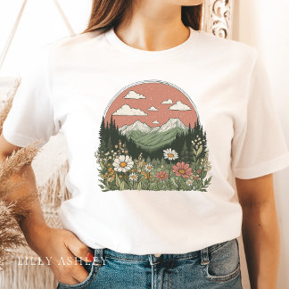 ワイルドフラワーパークデイジーTシャツ（女性用） Tシャツ