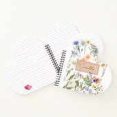 ワイルドフラワーパーソナライズされたのジャーナルカスタマイズノートブー ノートブック (内部)