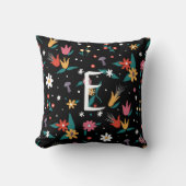 ワイルドフラワーパーソナライズされたアクセント枕 クッション (正面)