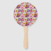 ワイルドフラワーパーソナライズされたガーデン赤ちゃんシャワー ハンドファン (裏面)