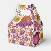 ワイルドフラワーパーソナライズされたガーデン赤ちゃんシャワー フェイバーボックス (裏面サイド)