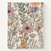ワイルドフラワーパーソナライズされたジャーナル手帳 ノートブック (裏面)