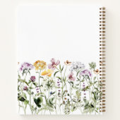 ワイルドフラワーパーソナライズされたフローラガーデンレシピブック ノートブック (裏面)