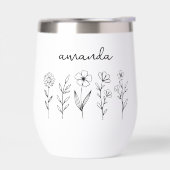 ワイルドフラワーパーソナライズされたフローラ名前をカスタムする (左面)