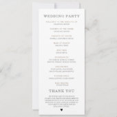 ワイルドフラワーパーソナライズされたボホ計画テンプレート 招待状 (裏面)