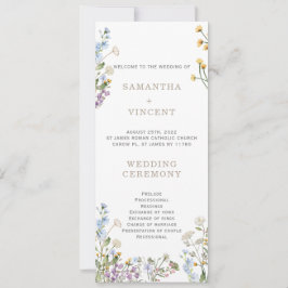 ワイルドフラワーパーソナライズされたボホ計画テンプレート 招待状