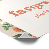 ワイルドフラワーパーティーの好意サイン ポスター (角)