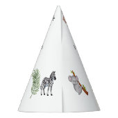 ワイルドフラワーパーティーアニマルサファリ パーティーハット (裏面)