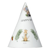 ワイルドフラワーパーティーアニマルサファリ パーティーハット (左)