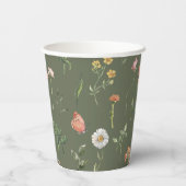 ワイルドフラワーパーティー紙カップ 紙コップ (裏面)