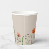 ワイルドフラワーパーティー紙カップ 紙コップ (右)
