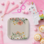 ワイルドフラワーパーティー紙プレート ペーパープレート (パーティー)