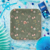 ワイルドフラワーパーティー紙プレート ペーパープレート (パーティー)