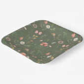 ワイルドフラワーパーティー紙プレート ペーパープレート (傾斜あり)