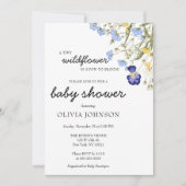 ワイルドフラワーパープル男女兼用フローラ 招待状 (正面)