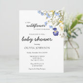 ワイルドフラワーパープル男女兼用フローラ 招待状 (スタンド正面)