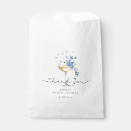 ワイルドフラワーパールスプロセッコブライダルシャワーサンキュー フェイバーバッグ