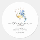 ワイルドフラワーパールプロセッコユブ感謝していリダルシャワー ラウンドシール (正面)