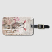 ワイルドフラワーヒツジのかわいい子羊 ラゲッジタグ (正面横)