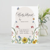 ワイルドフラワーヒマワリRSVP 招待状 (スタンド正面)