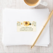 ワイルドフラワービー差出人住所ラベル ラベル (インサイチュ)