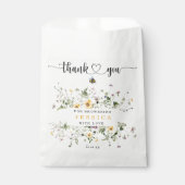 ワイルドフラワービー素朴ベイビーシャワー優先バッグ フェイバーバッグ (正面)