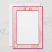 ワイルドフラワーピンクと紫のカ空白のード ノートカード (裏面)