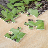 ワイルドフラワーピンクのプリムローズ写真 ジグソーパズル (側面)