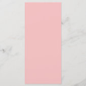 ワイルドフラワーピンクの水色エレガントな結婚式 メニュー (裏面)