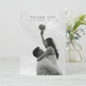 ワイルドフラワーピンクエレガントウェディングサンキューカード 招待状 (スタンド正面)