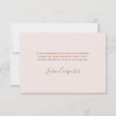 ワイルドフラワーピンクサンキューカード サンキューカード (裏面)