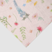 ワイルドフラワーピンクフローラ黄色の花の切り離し 薄葉紙 (詳細)