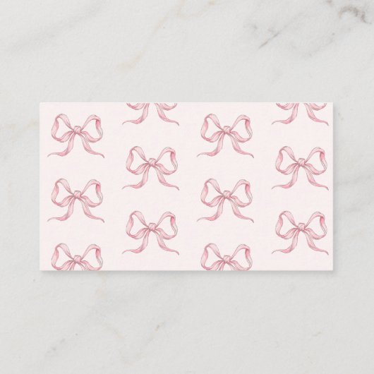 ワイルドフラワーピンクボウベビー用の本ヴィンテージ エンクロージャーカード (裏面)