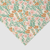 ワイルドフラワーピンク開花フローラベビーシャワーカスタム 薄葉紙 (詳細)