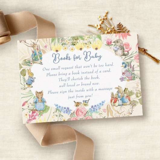 ワイルドフラワーピーターうさぎの本ベビー エンクロージャーカード