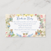 ワイルドフラワーピーターうさぎの本ベビー エンクロージャーカード (正面)