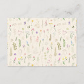 ワイルドフラワーピーターうさぎの本ベビー エンクロージャーカード (裏面)