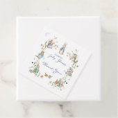 ワイルドフラワーピーターうさぎの赤ちゃんシャワー フェイバータグ (インサイチュ)