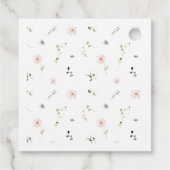 ワイルドフラワーピーターうさぎの赤ちゃんシャワー フェイバータグ (裏面)