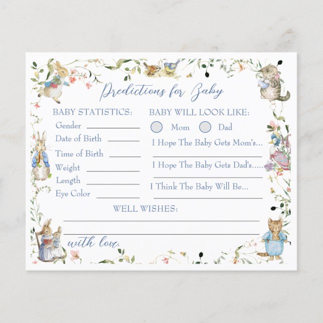 ワイルドフラワーピーターうさぎベビー予測 (正面)