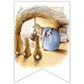 ワイルドフラワーピーターうさぎ赤ちゃんシャワーのバンティング バンティングフラッグ (第3の旗)