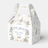 ワイルドフラワーピーターザラビットベイビーシャワーお願いボックス フェイバーボックス (裏面サイド)