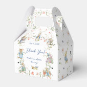 ワイルドフラワーピーターザラビットベイビーシャワーお願いボックス フェイバーボックス (正面サイド)